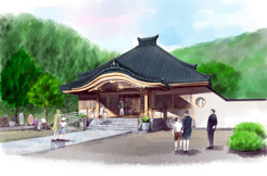お寺の本堂の新築工事